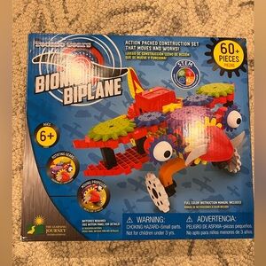 Techno Gears Bionic Biplane - Red, Blue, Yellow
